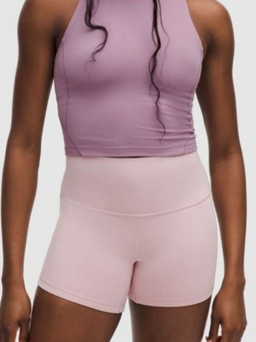 Lululemon pink bike shorts